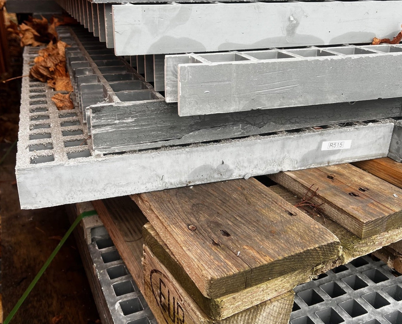 GFK-Gitterrost R515 – ISO 50 Grau 650×470 mm | Restposten