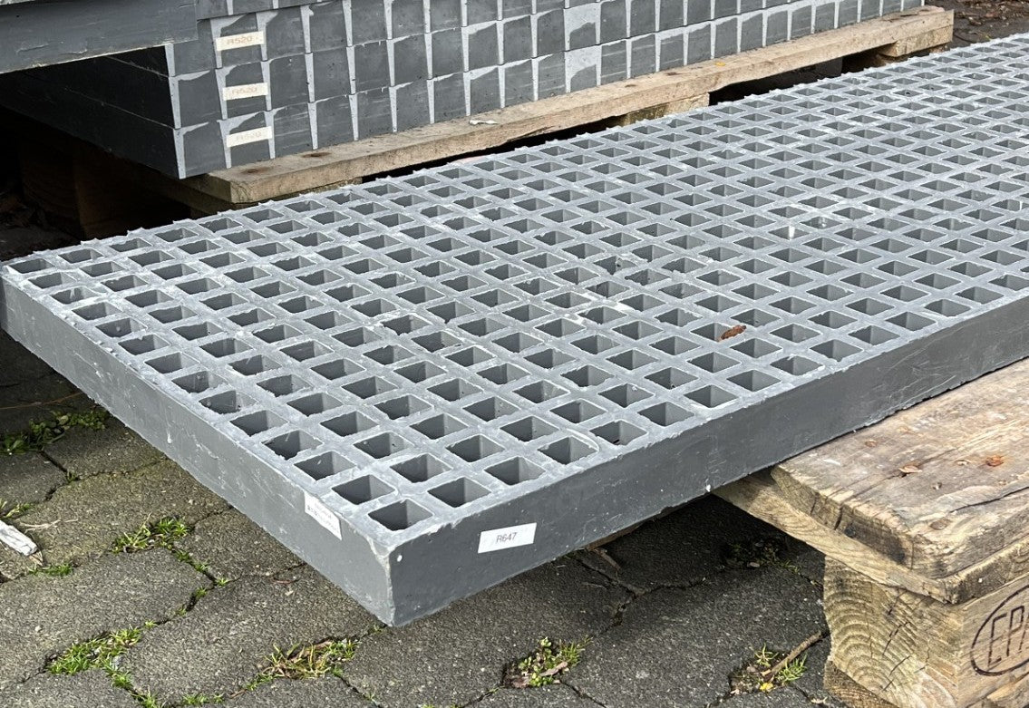 GFK-Gitterrost R647 – ISO50 Grau 1980×550 mm | Restposten