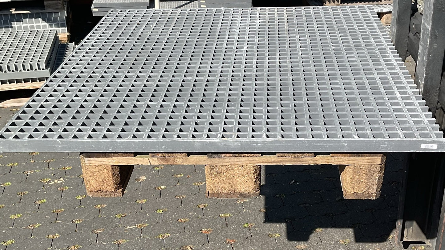 GFK-Gitterrost R758 – ISO 30 Grau 1000×795 mm | Restposten