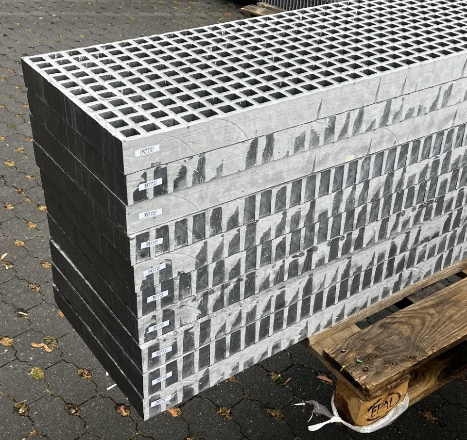 GFK-Gitterrost R772 – ISO 60 Grau 1990×430 mm | Restposten (Schwerlast)