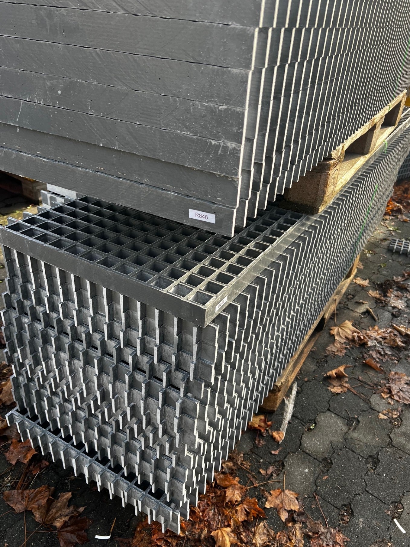 GFK-Gitterrost R846 – ISO 38 Grau 2180×495 mm | Restposten