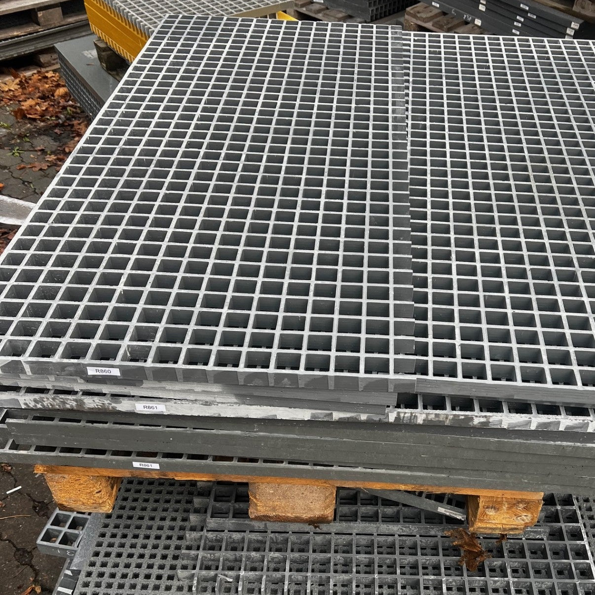GFK-Gitterrost R860 – ISO 25 Grau 1300×600 mm | Restposten