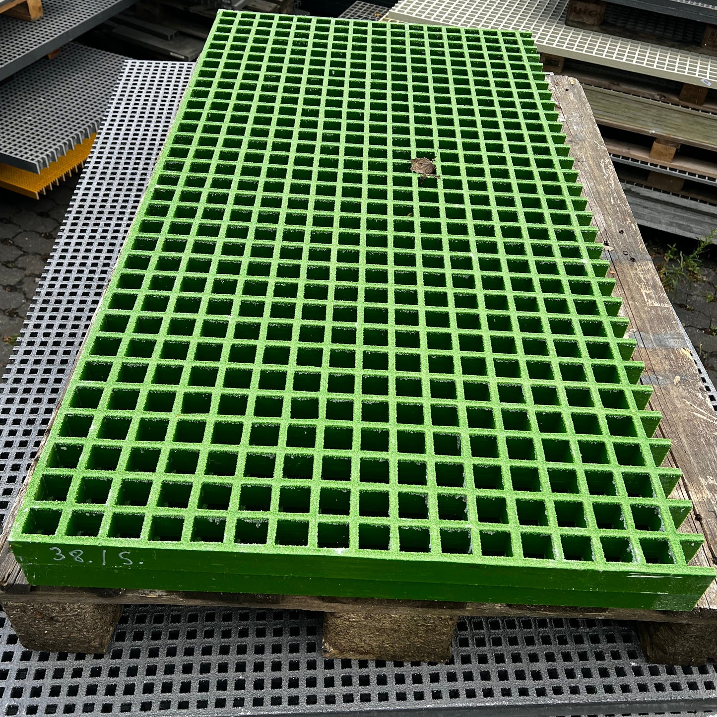 Griglia in PRFV R975 - 38 mm verde 1220 × 640 mm | Scorte rimanenti