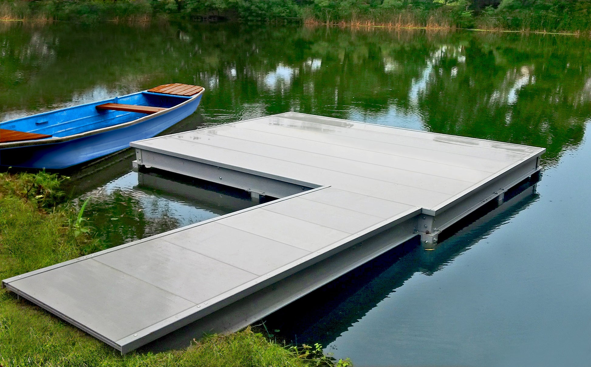 Fibrolux GFK H-Profil, hochfeste und witterungsbeständige Konstruktion, optimal für Außen- und Wasserbau