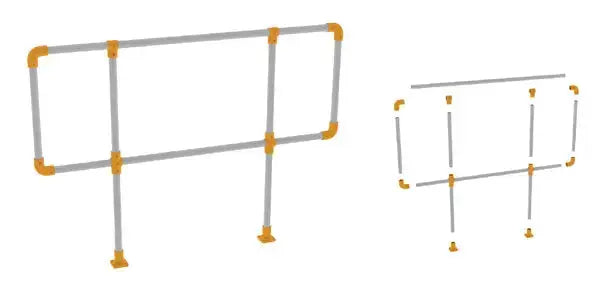 GFK T-Verbinder für Rohr 50mm Fibrolux