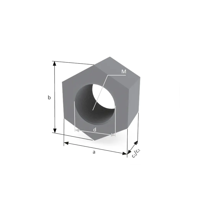 Tuerca hexagonal de PRFV