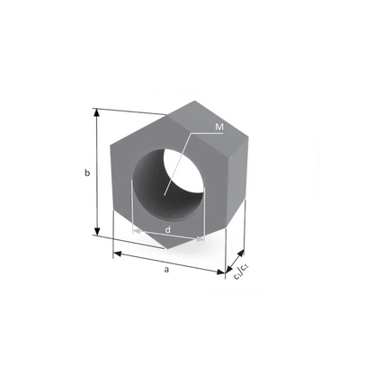 Tuerca hexagonal de PRFV