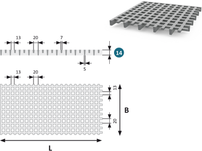 PRV Caillebotis ISO 14