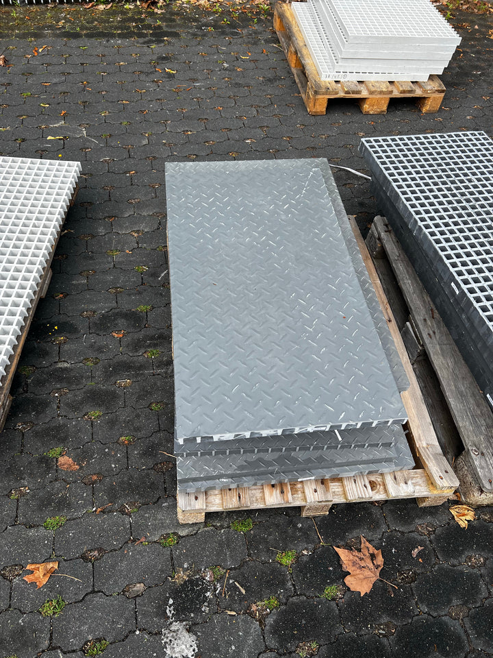 GFK-Gitterrost R1003 – P30 grau 990×545 mm | Restposten