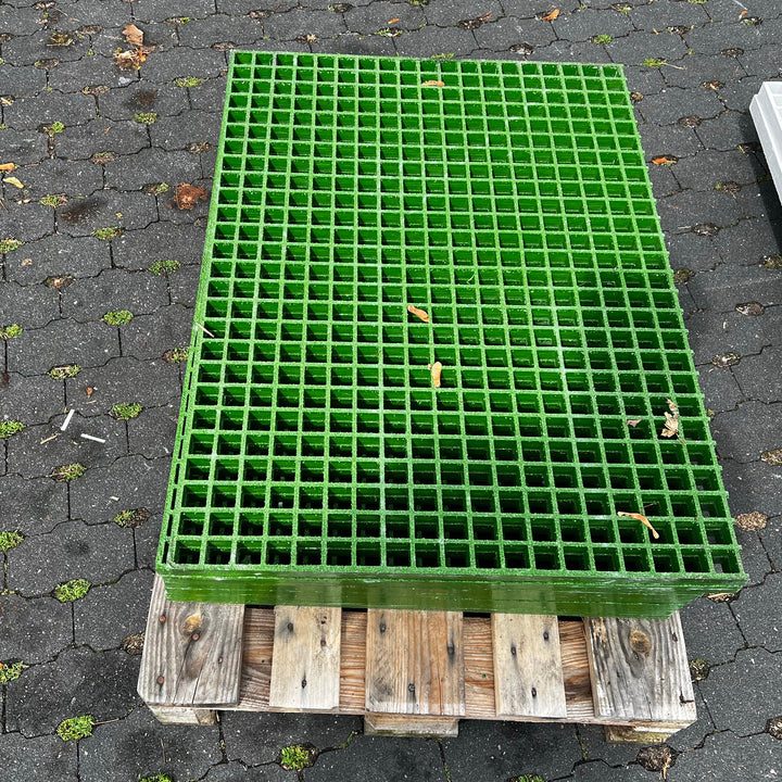 GFK-Gitterrost R1005 – ISO25 grün 1000×740 mm | Restposten