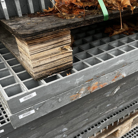 GFK-Gitterrost R506 – ISO 50 Grau 1270×1220 mm | Restposten