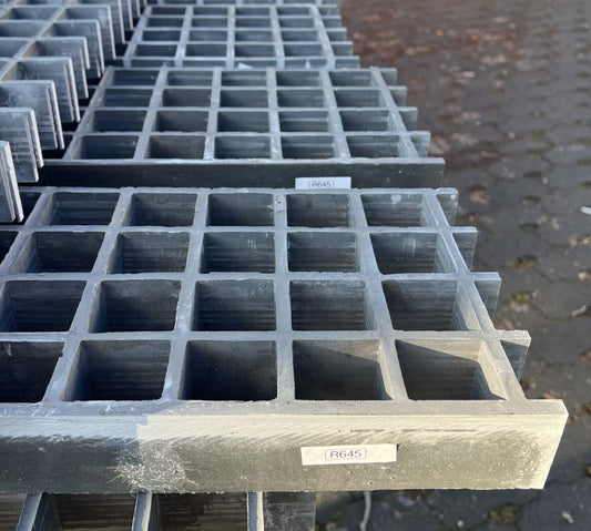 GFK-Gitterrost R645 – ISO50 Grau 1810×210 mm | Restposten