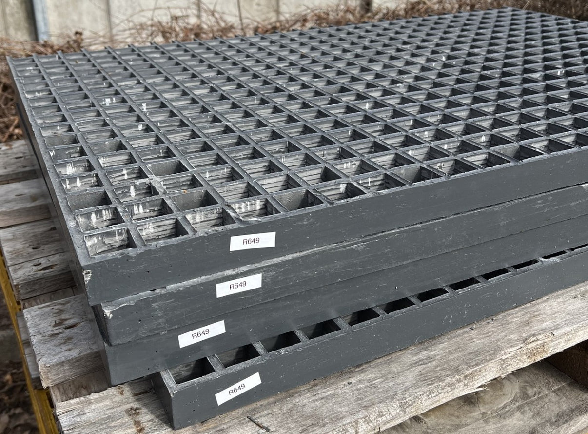 Griglia in PRFV R649 - ISO38 grigio 1000×680 mm | Scorte residue