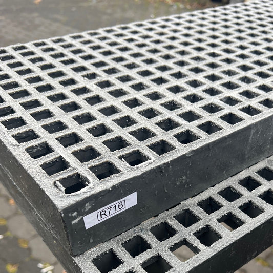 GFK-Gitterrost R716 – ISO50 Grau 1840×310 mm | Restposten