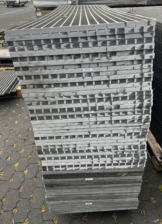 GFK-Gitterrost R771 – ISO 25 Grau 2250×650 mm | Restposten