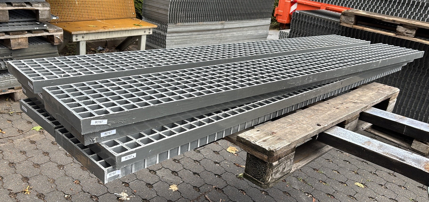 GFK-Gitterrost R797 – ISO 38 Grau 2200×270 mm | Restposten