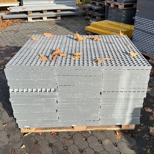 GFK-Gitterrost R814 – ISO 30 Grau 970×390 mm | Restposten