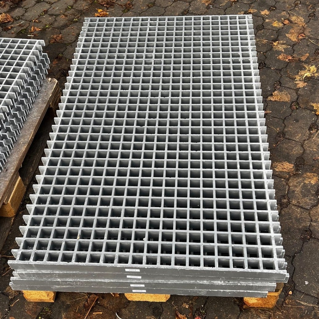 GFK-Gitterrost R864 – ISO 38 Grau 1220×735 mm | Restposten