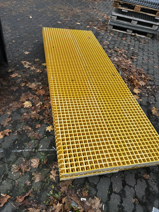GFK-Gitterrost R866 – ISO 30 Gelb 2820×490 mm | Restposten