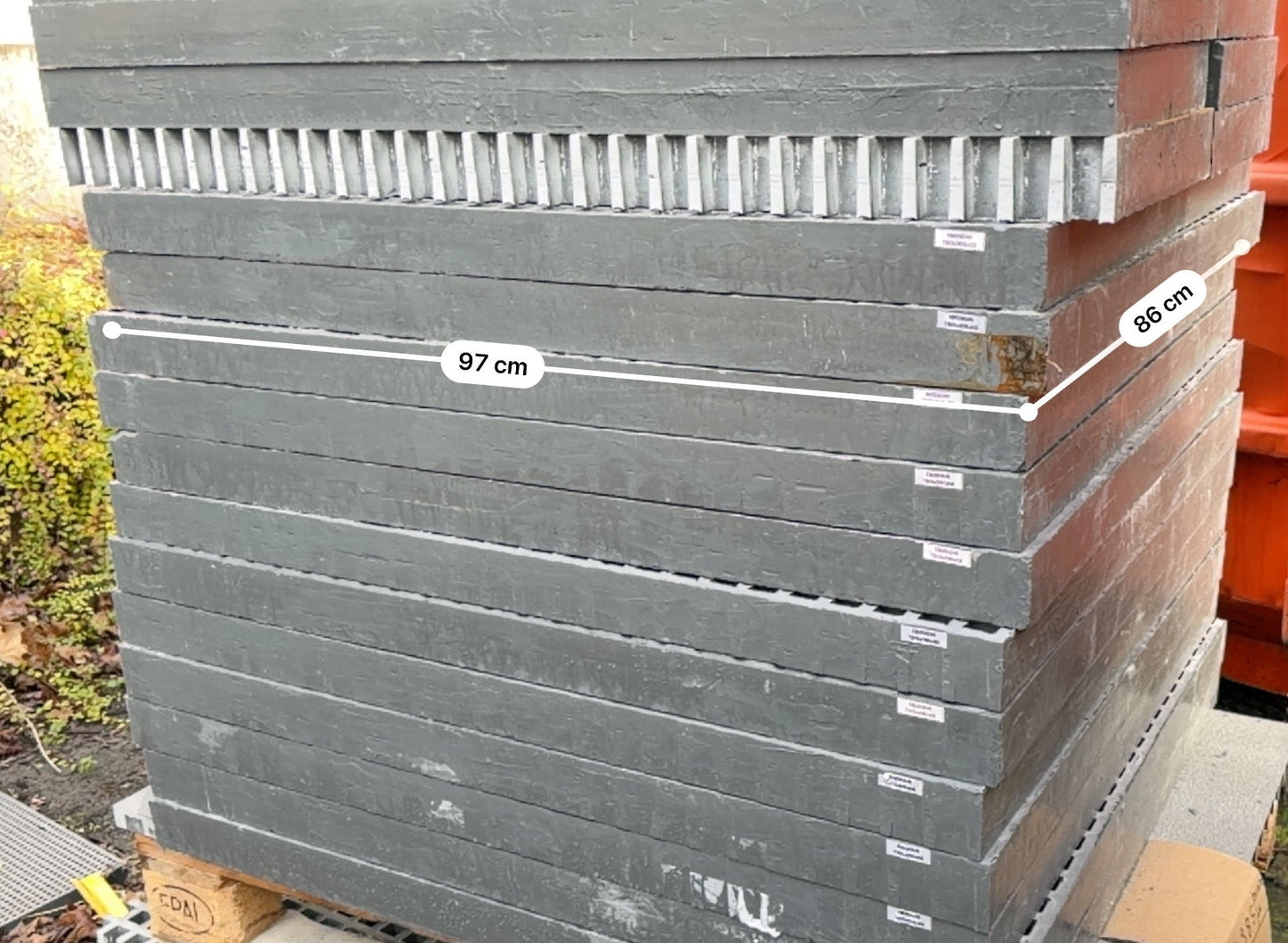 GFK-Gitterrost R875 – ISO 60 Grau 970×860 mm | Restposten SWL