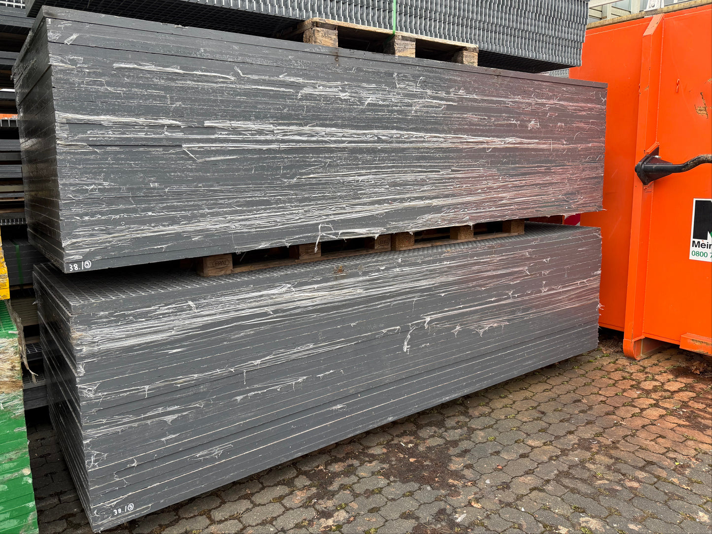 GFK-Gitterrost R893 – ISO 38 Grau 3660×1220 | Restposten