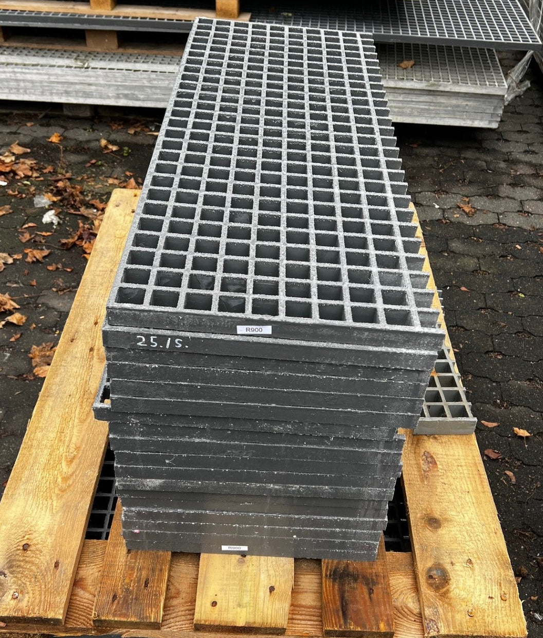 GFK-Gitterrost R900 – ISO 25 Grau 1000×380 | Restposten