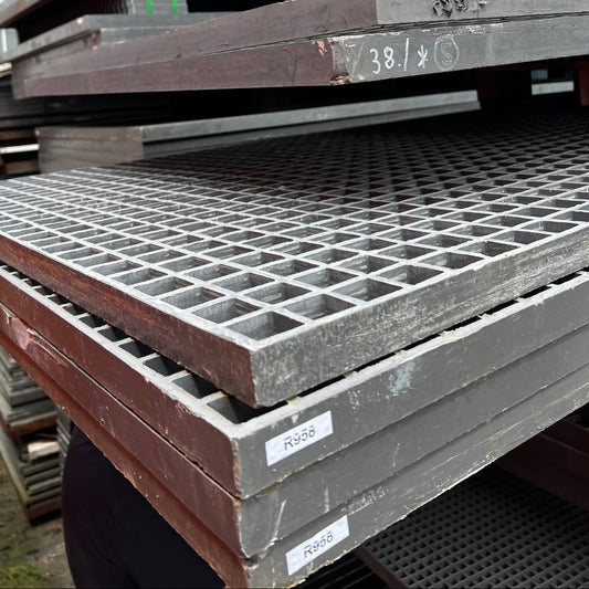 Griglia in PRFV R958 - 30 mm grigio 4000 × 1000 mm | Scorte rimanenti