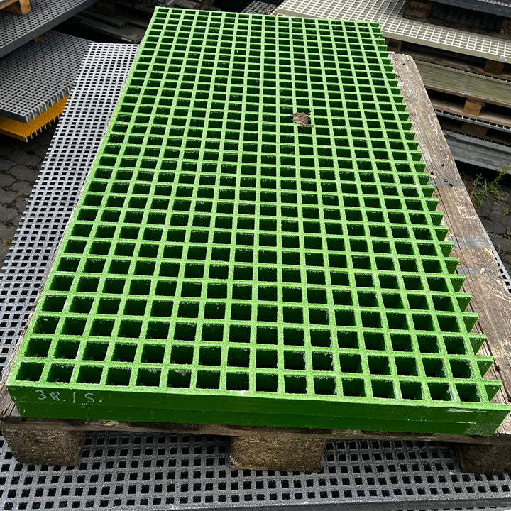 Rejilla de PRFV R975 - 38 mm verde 1220 × 640 mm | Existencias restantes