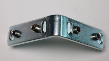 Angled plug-in connector for the "Easy Fit" system profile, galvanized