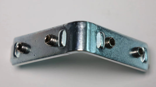 Angled plug-in connector for the "Easy Fit" system profile, galvanized