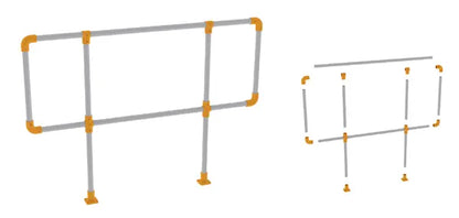 GFK Kreuz-Verbinder für Rohr 50mm Fibrolux